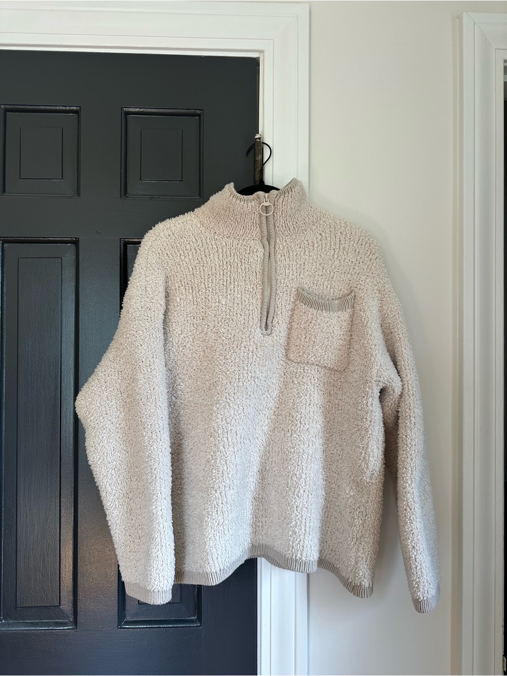 Aerie Women's Soft Cozy Oversized Quarter Zip Sweater Medium - Picture 4 of 8